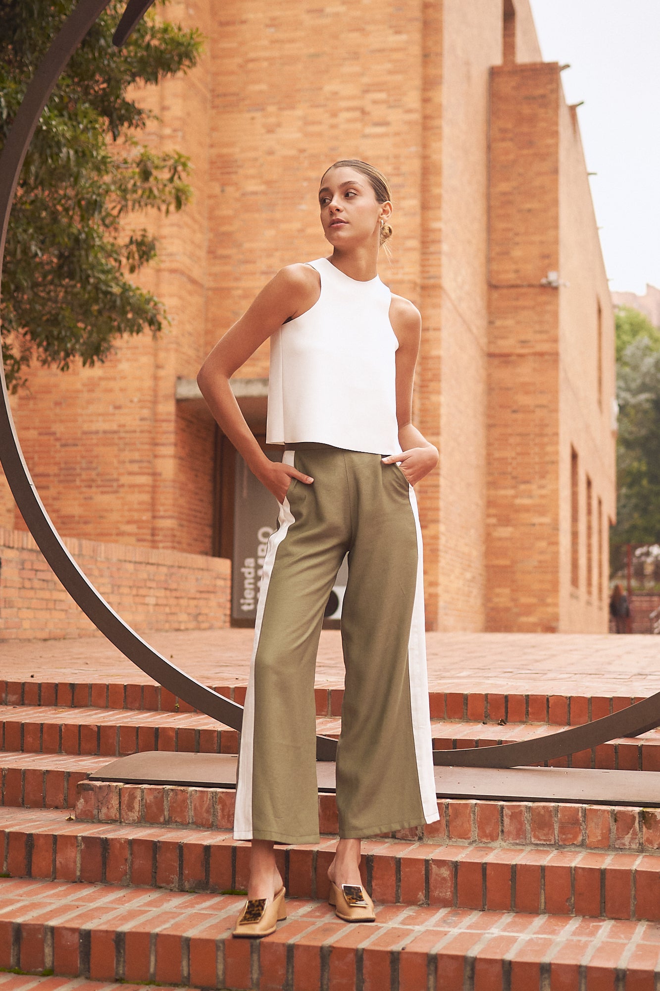 Pantalon PASTO BICOLOR
