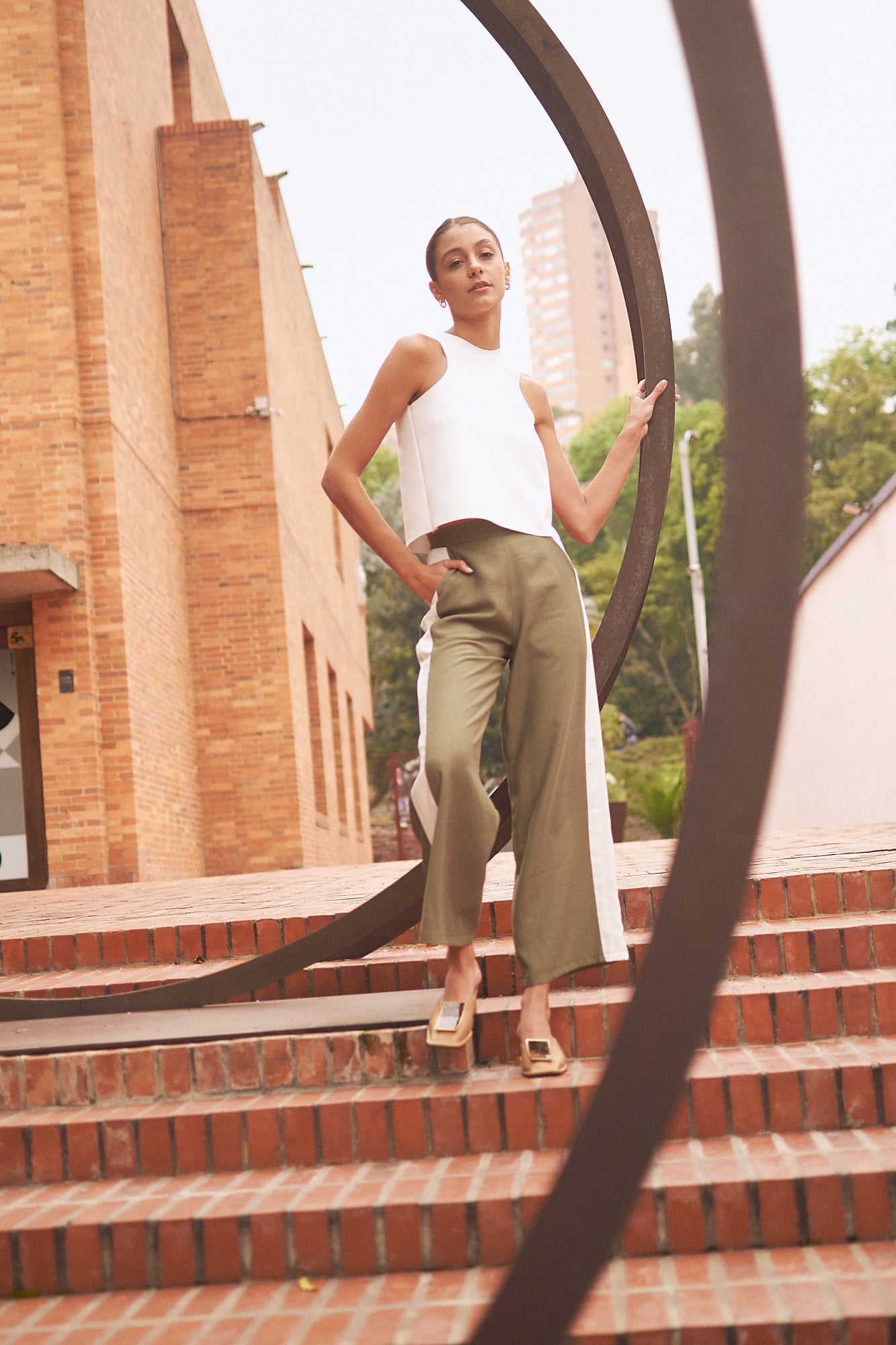 Pantalon PASTO BICOLOR