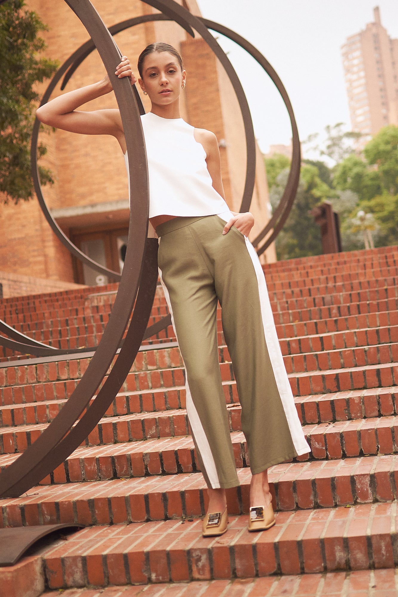 Pantalon PASTO BICOLOR